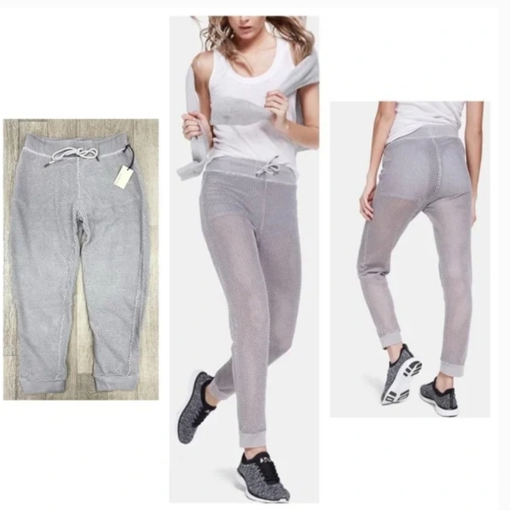 Electric & Rose Panama Mesh Jogger In Thunder Pigment NWT S